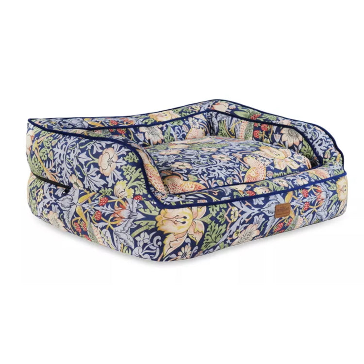 Morris and Co Pet Sofa - Strawberry Thief