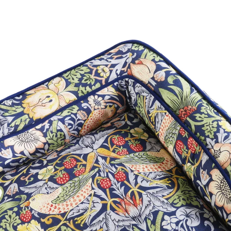 Morris and Co Pet Sofa - Strawberry Thief