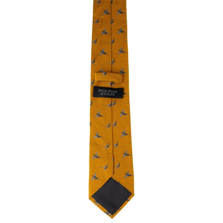 Jack Pyke Pheasant Silk Tie - Mustard