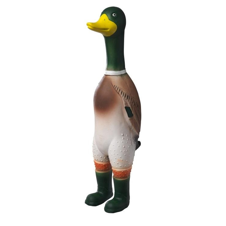 House of Paws Fowl Play Duck In Boots Latex Dog Toy