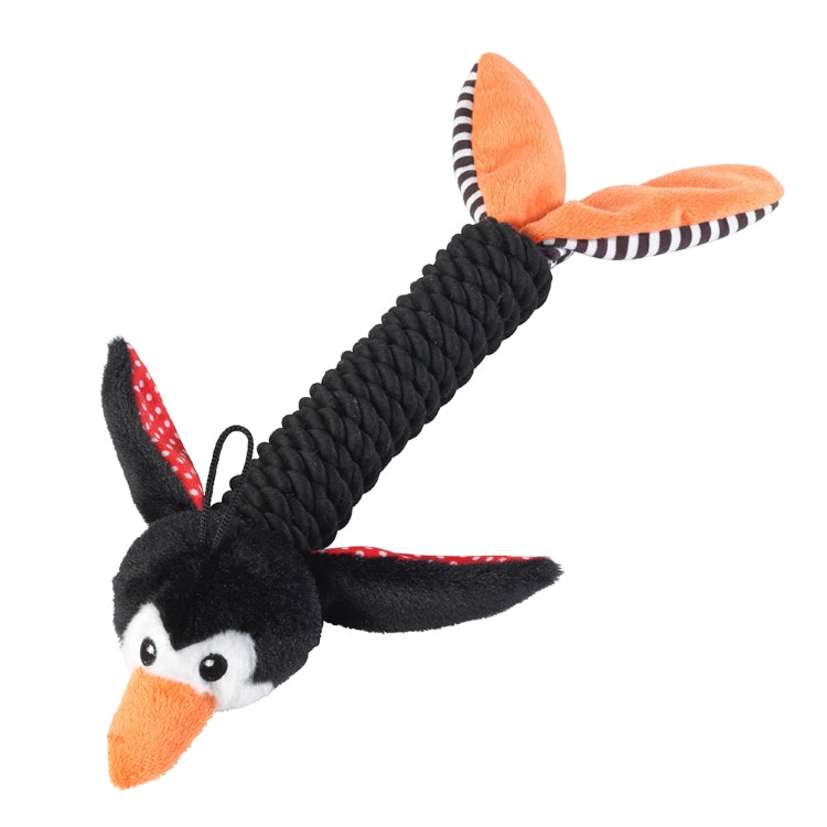 House of Paws Penguin Rope Thrower Dog Toy