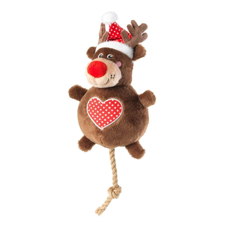 House of Paws Rudolph Snowball Dog Toy