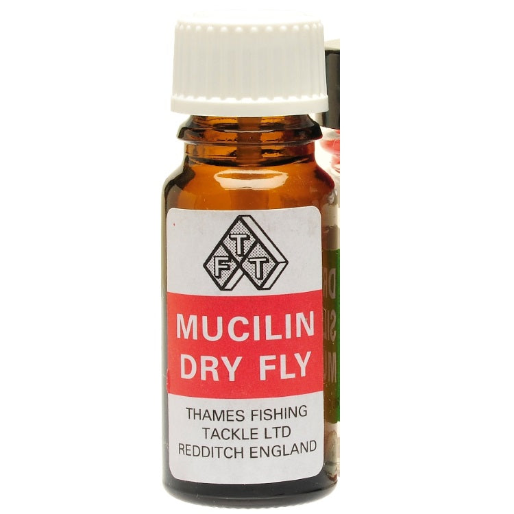 Mucilin Red Liquid Bottle and Brush
