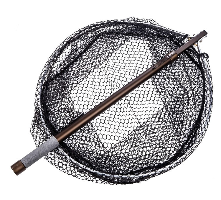 McLean Folding Round Head 20in Net with Telescopic Handle and Rubber Mesh