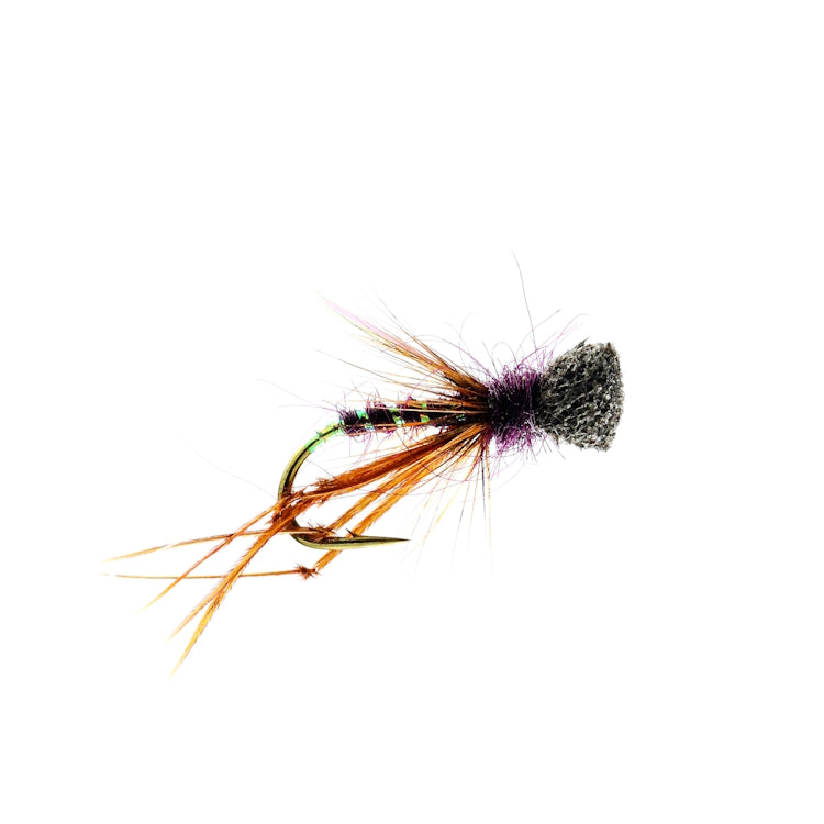 Claret Hopper Popper Fly