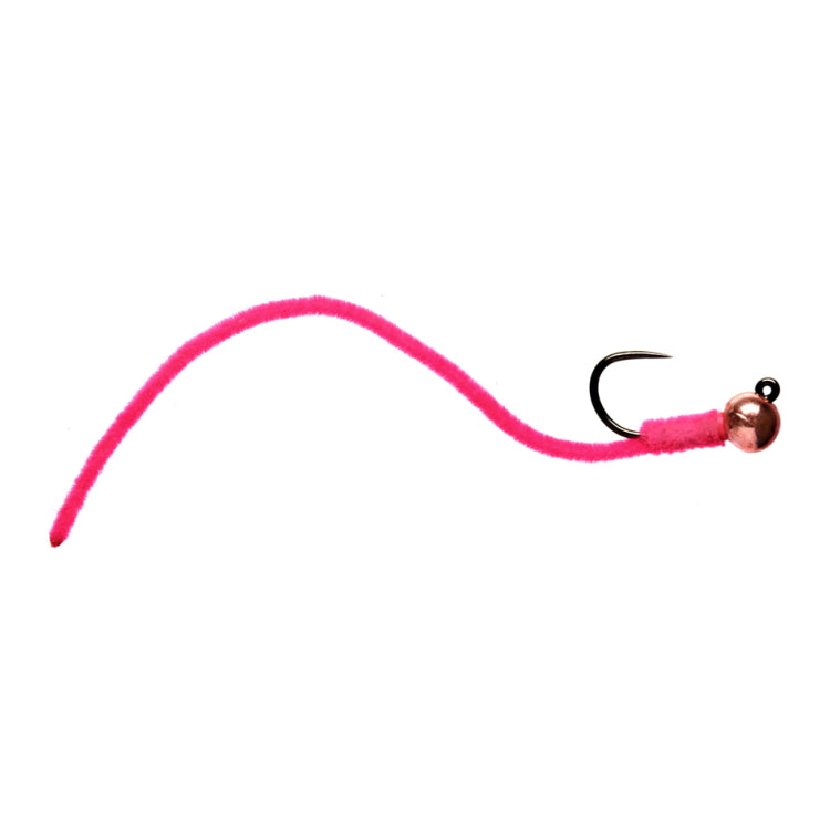 Bassetts Chenille Worm Bright Pink Fly