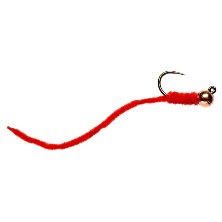 Bassetts Chenille Worm Red Fly 