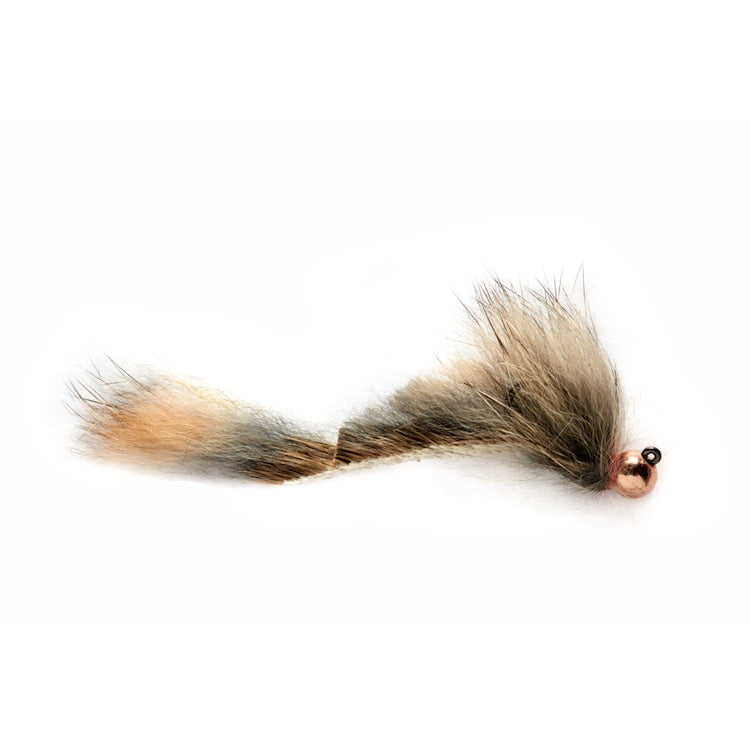 Micro Rabbit Sculpin Brown Barbless Fly