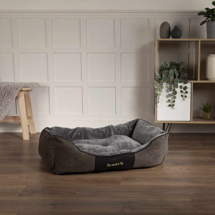 Scruffs Chester Box Dog Bed - Graphite