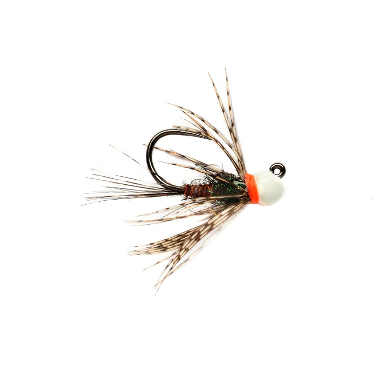 White Bead PT Jig Fly