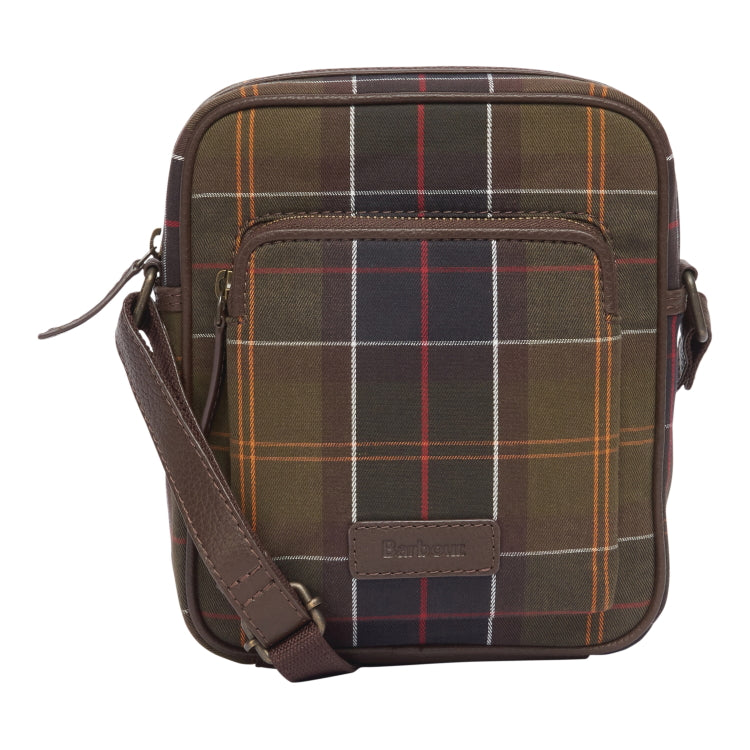 Barbour Tartan and Leather Cross Body Bag - Classic Tartan