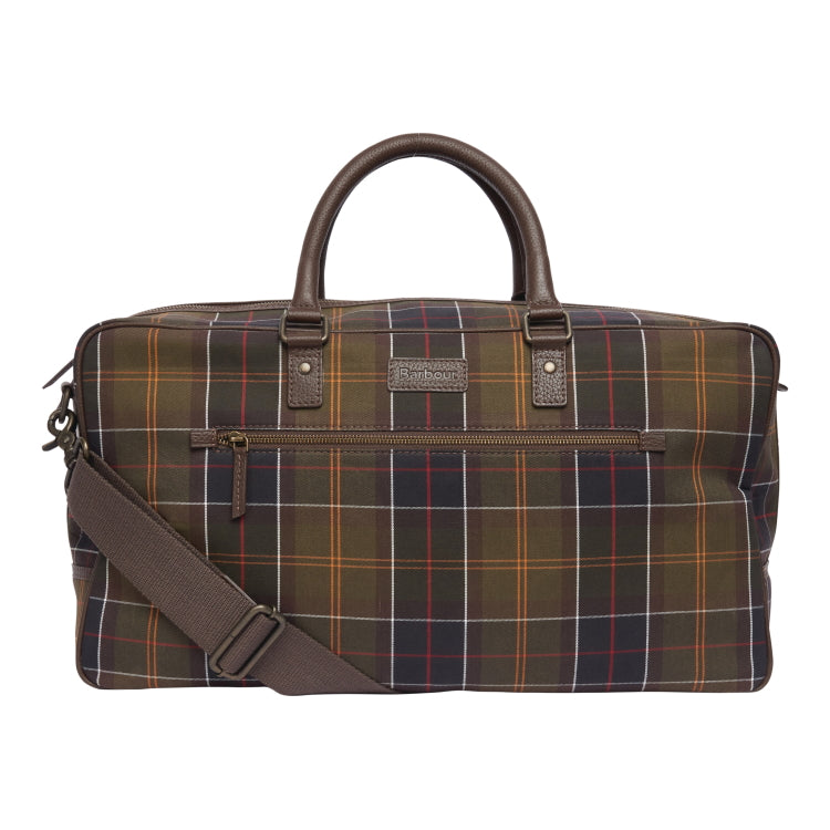 Barbour Tartan and Leather Holdall - Classic Tartan