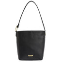 Barbour Ladies Cedar Leather Bucket Bag - Black