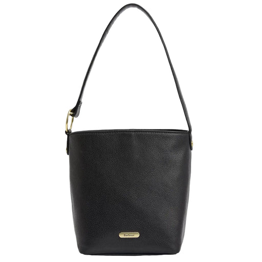 Barbour Ladies Cedar Leather Bucket Bag - Black