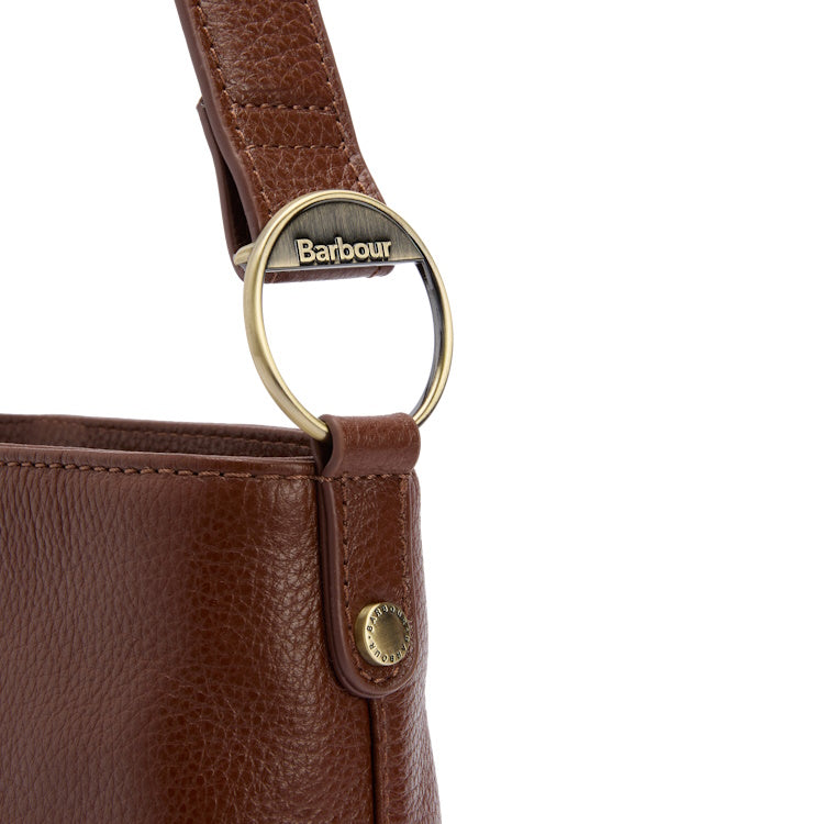 Barbour Ladies Cedar Leather Bucket Bag - Brown