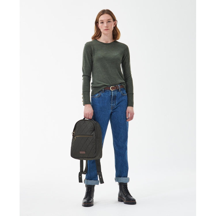 Barbour Ladies Quilted Backpack - Olive