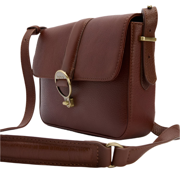Barbour Ladies Rosa Leather Crossbody Bag - Brown