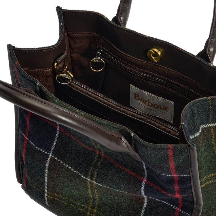 Barbour Ladies Barrhill Tartan Tote Bag - Classic Tartan