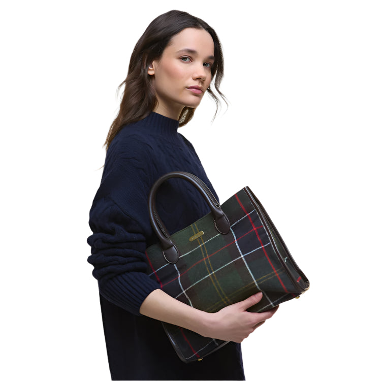 Barbour Ladies Barrhill Tartan Tote Bag - Classic Tartan