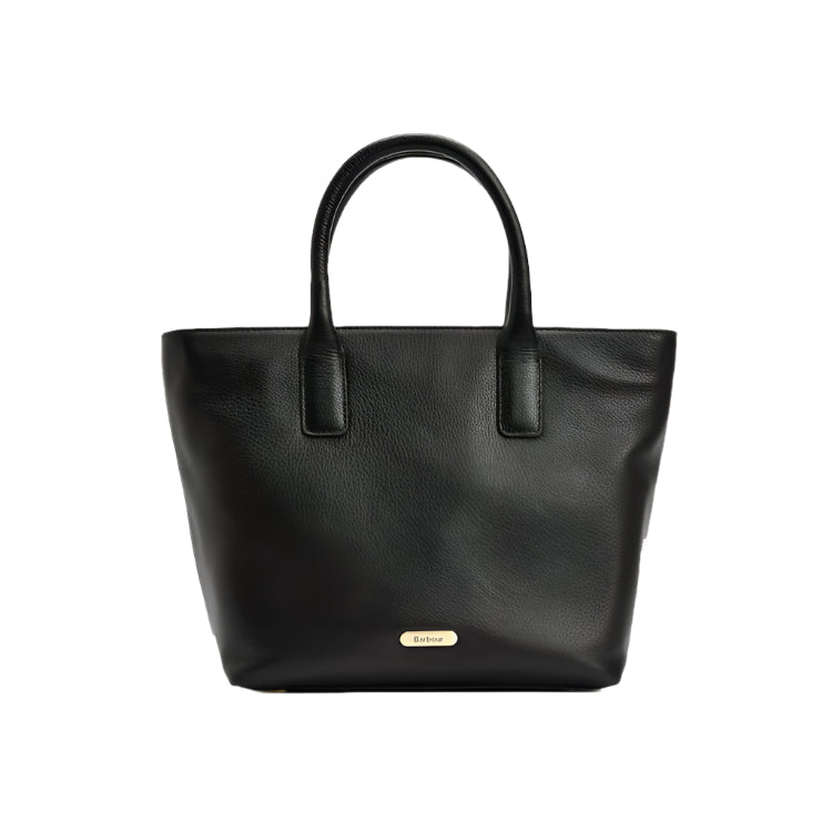 Barbour Ladies Birch Leather Tote Bag - Black 