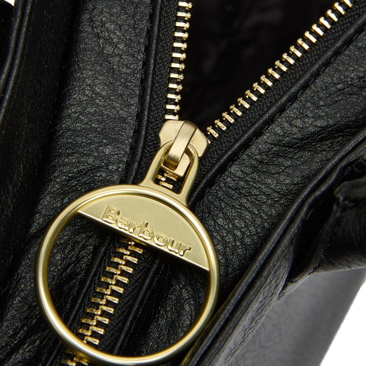 Barbour Ladies Birch Leather Tote Bag - Black