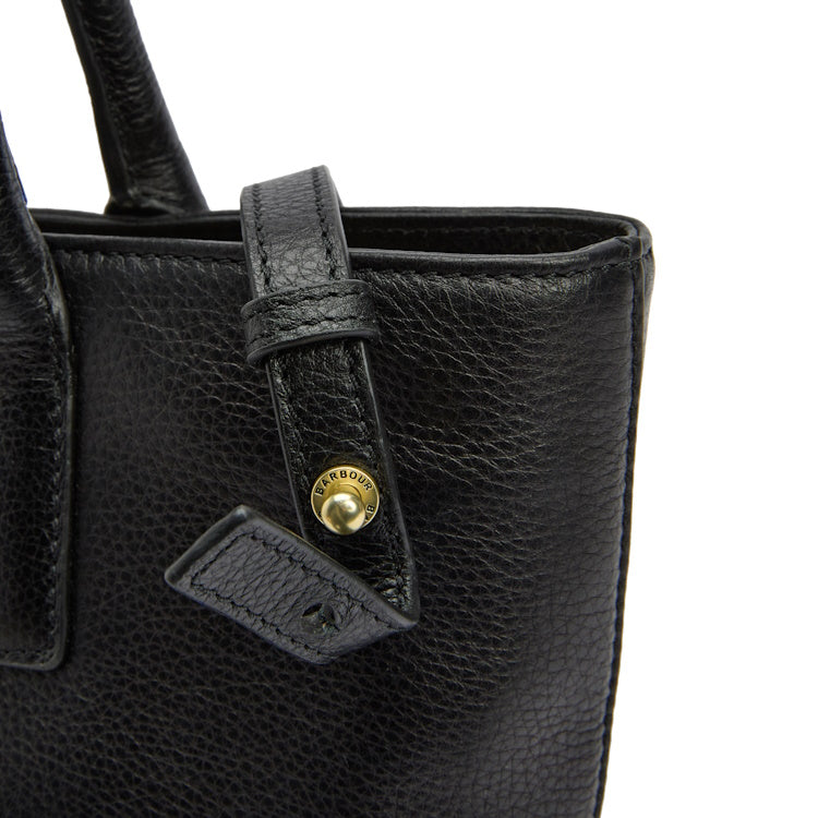 Barbour Ladies Birch Leather Tote Bag - Black