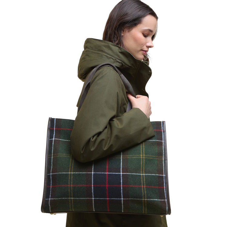 Barbour Ladies Turnberry Tartan Tote Bag - Classic Tartan