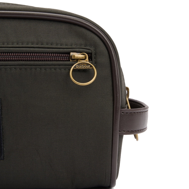 Barbour Wax Wash Bag - Olive/Beacon