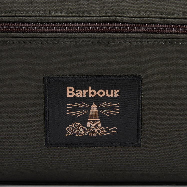 Barbour Wax Wash Bag - Olive/Beacon
