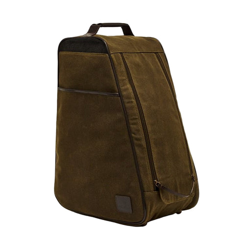 Chatham Waxed Canvas Boot Bag - Green/Dark Brown