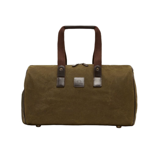 Chatham Waxed Canvas Duffel Bag - Green/Dark Brown