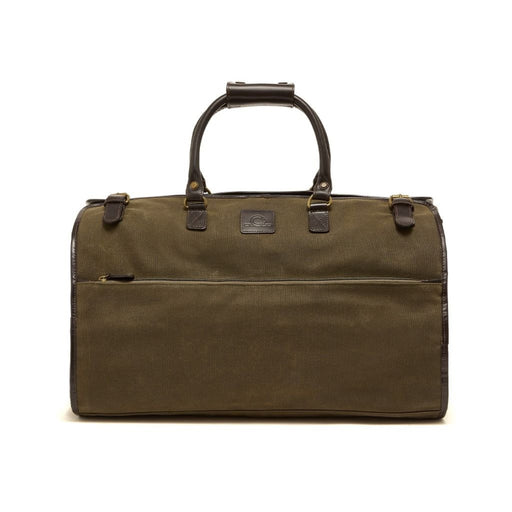 Chatham Waxed Canvas Duffel Bag - Green/Dark Brown