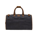 Chatham Waxed Canvas Duffel Bag - Navy/Brown