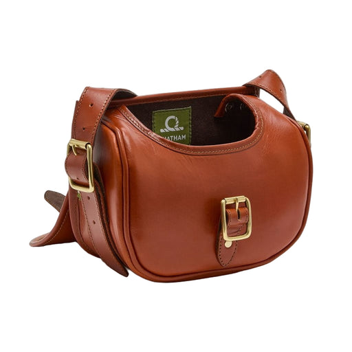 Chatham Premium Pull Up Leather Cartridge Bag - Chestnut