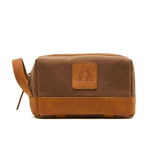 Chatham Waxed Canvas Wash Bag - Field Tan/Tan