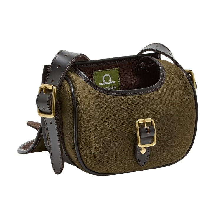 Chatham Waxed Canvas Cartridge Bag - Green/Dark Brown