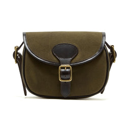 Chatham Waxed Canvas Cartridge Bag - Green/Dark Brown