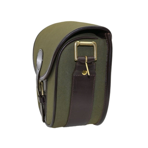 GMK Stockbridge Leather And Canvas Cartridge Bag - Green/Brown