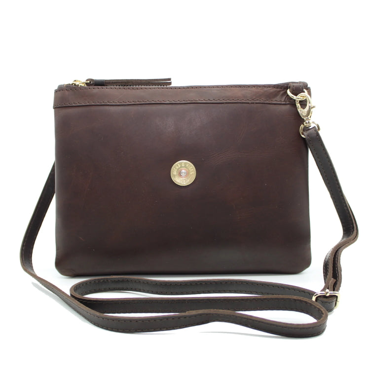 Hicks and Hides Ladies Charlton Cartridge Clutch Bag - Brown