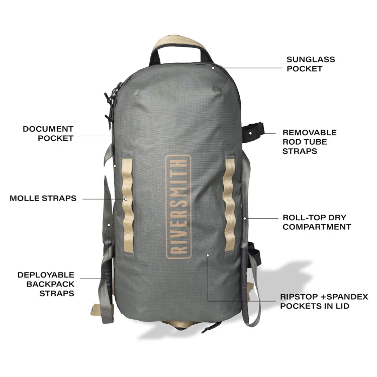 Riversmith Convoy Duffle - Shadow Kelp - 45L