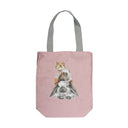 Wrendale Designs Canvas Tote Bag - Piggy in the Middle