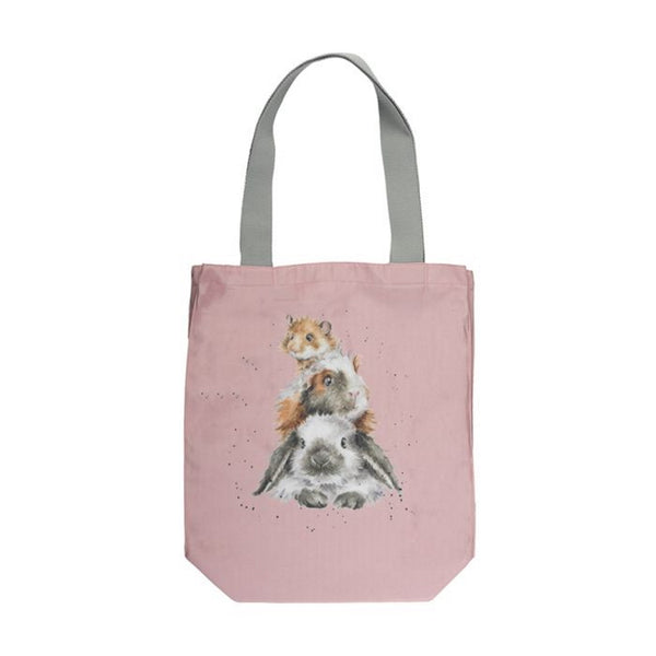 Wrendale Designs Canvas Tote Bag - Piggy in the Middle