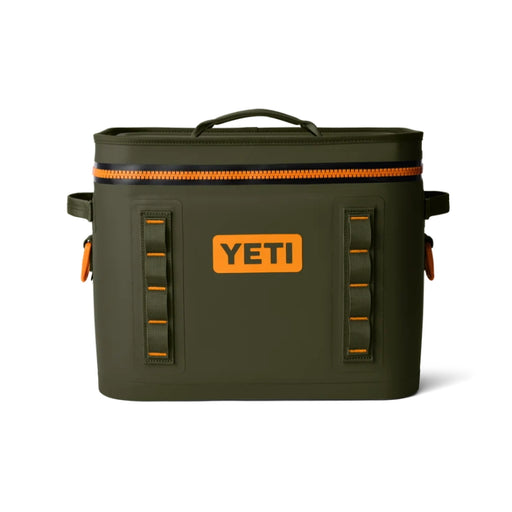 Yeti Hopper Flip 18 Soft Cooler Bag - Olive/King Crab Orange