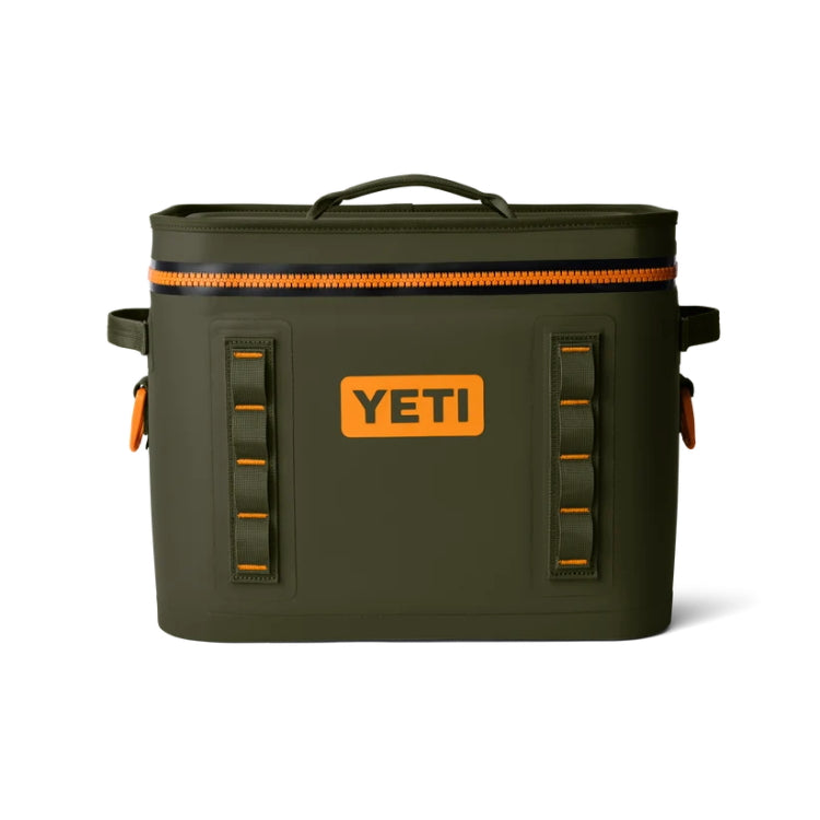 Yeti Hopper Flip 18 Soft Cooler Bag - Olive/King Crab Orange