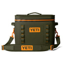 Yeti Hopper Flip 18 Soft Cooler Bag - Olive/King Crab Orange