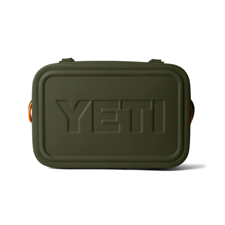 Yeti Hopper Flip 18 Soft Cooler Bag - Olive/King Crab Orange