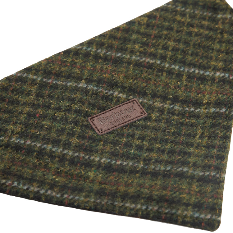 Barbour Dog Bandana - Olive Check