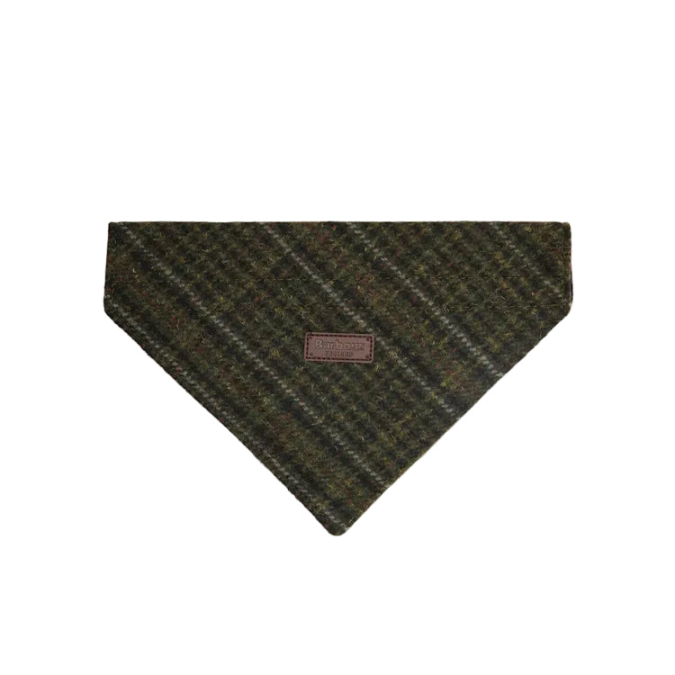 Barbour Dog Bandana - Olive Check