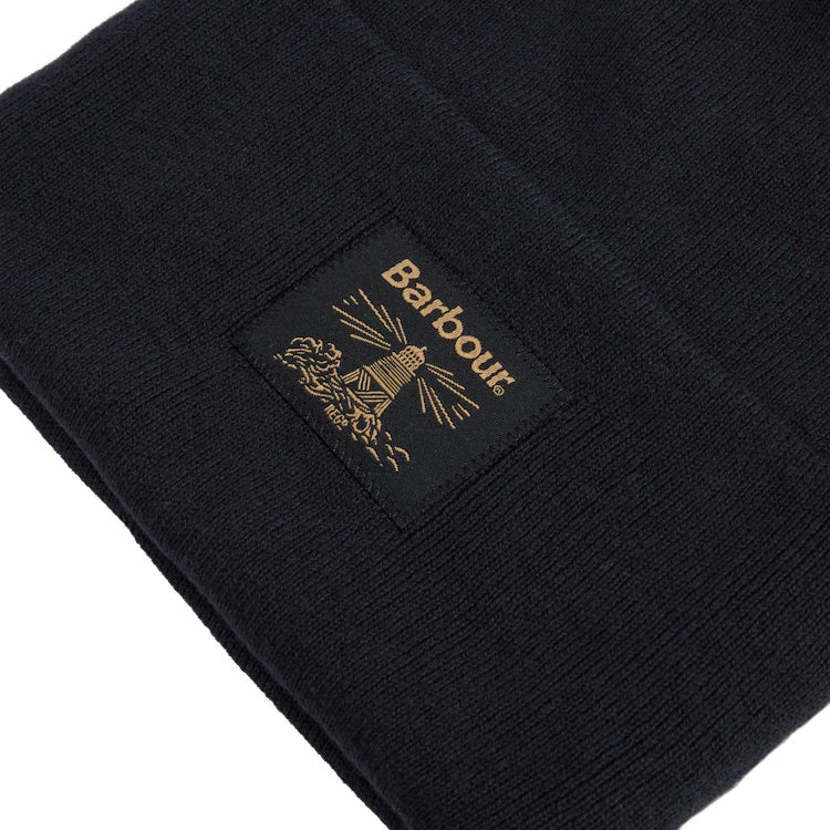 Barbour Harton Beanie Hat - Dark Navy