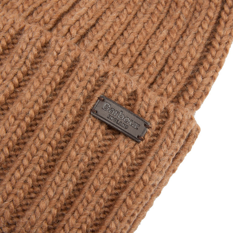 Barbour Kelson Pom Beanie Hat - Sandstone